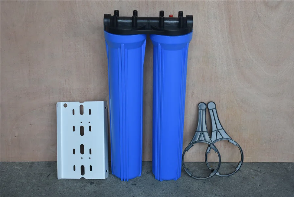 10/20 дюймовый тонкий большой синий пластиковый прозрачный фильтр Корпус питьевой воды латунный
