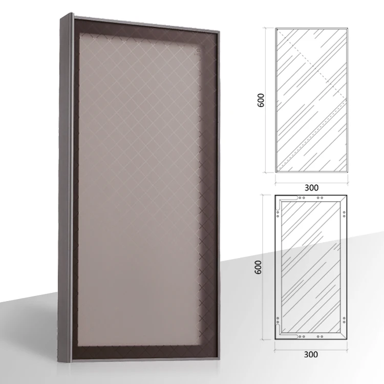 6063 T5 T6 Powder Coated Aluminum Extrusion Profiles Modern Minimalist Luxury Custom Metal Frames for Kitchen Cabinet Door