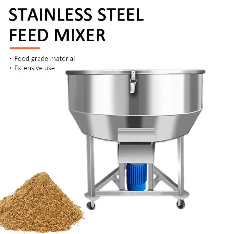 Multifunctional Feed Mill Mixer Vertical Wagon Fish Machine Ice Cream Powder Mix For Sale Color Tmr Waffle Instant