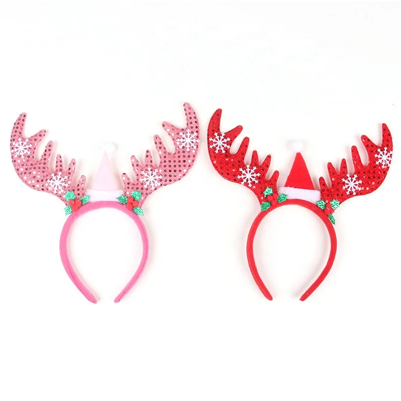 Creative Christmas Antler Head Band Christmas Holiday Decoration ...