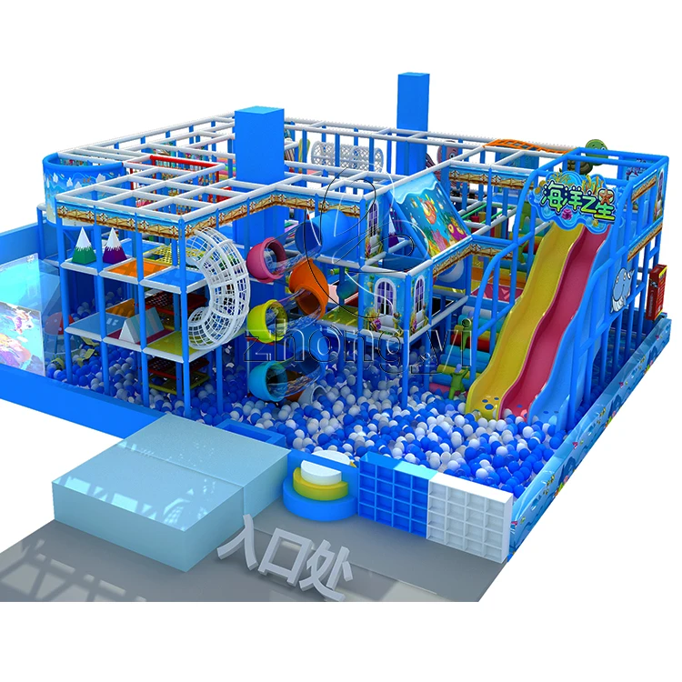 Ocean Theme Adventure Soft Play Indoor Playground Equipment