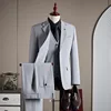 Grigio chiaro [abito + gilet + pantaloni