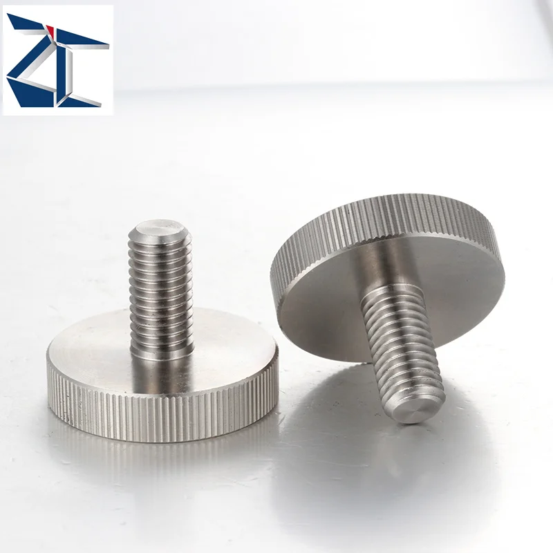 product customer favorite 303 stainless steel round knurled head thumb bolt cylindrical head thumb screws-62