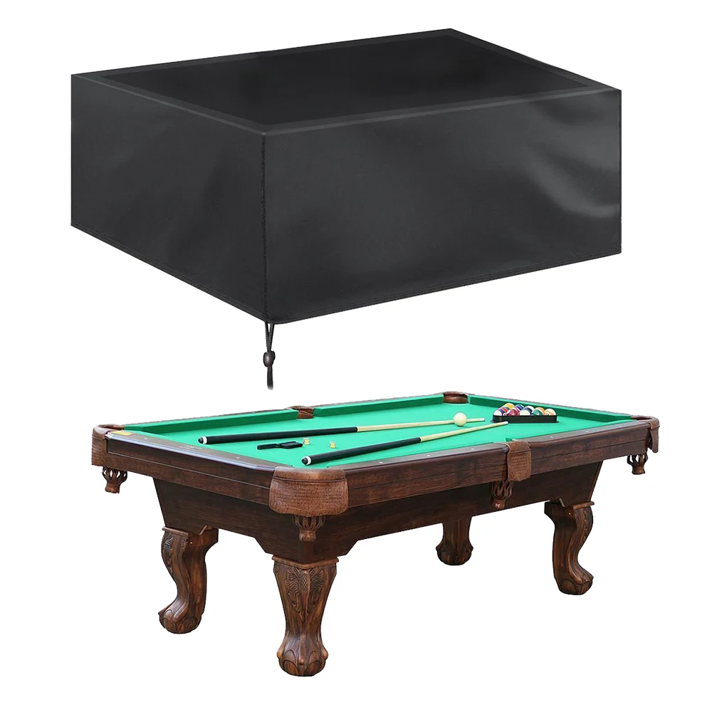 9ft Polyester Dustproof Pool Table Billiard Protector Cover Cloth Gray Red 