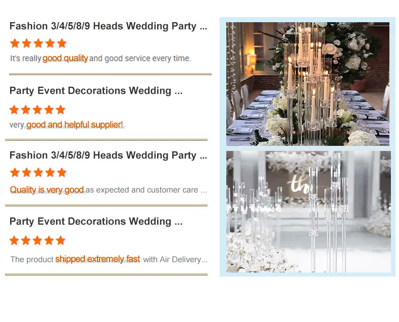 Decorative Wedding Flower Vase Centerpiece Metal Artificial Flower