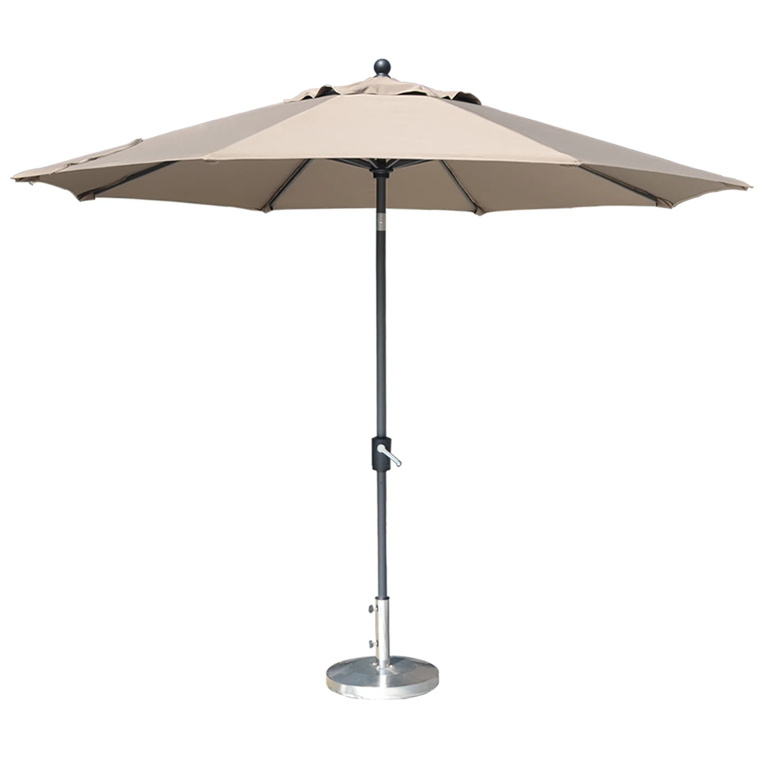 10ft Waterproof Outdoor Garden Patio Umbrella With Push Button Tilt And Crank Market Umbrella