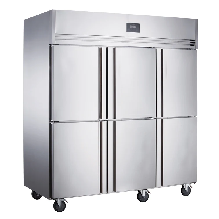 High Quality Brand 6 Doors Commercial Cfcfree Vegetable Food