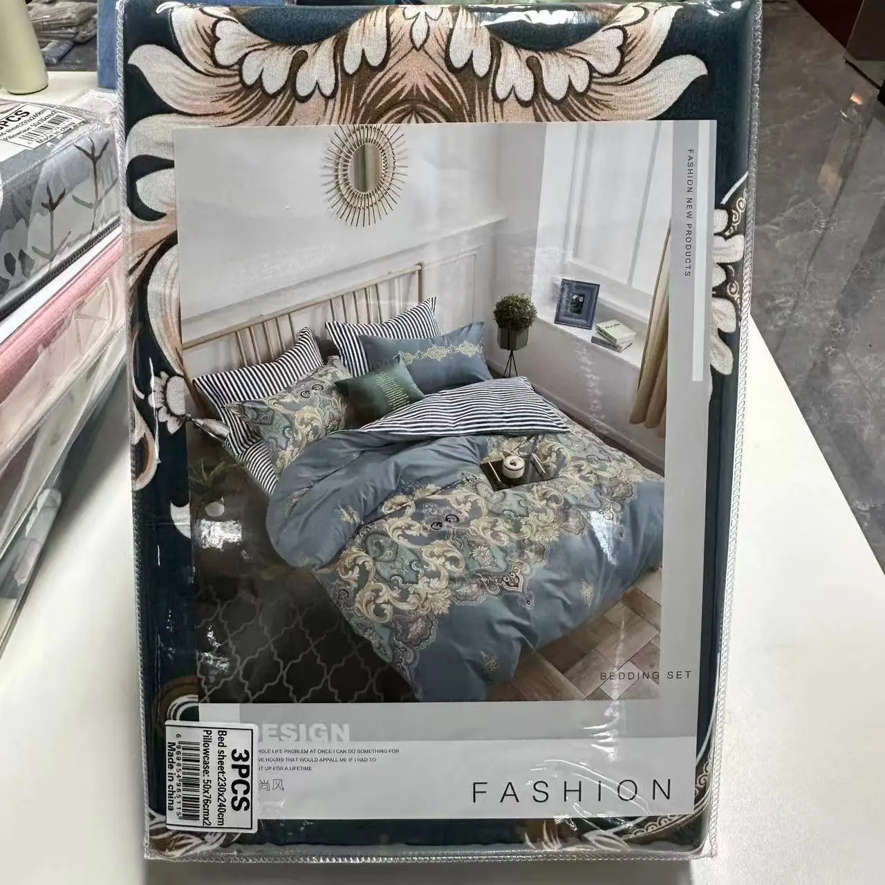 Wholesale 100% Cotton Bedding Sets - 3-in-1 Sheets & Pillows