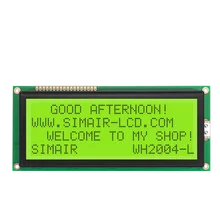 WH2004L Character LCD Module 20x4 LCD Display Module Yellow Screen in Stock 5V Solderable Pins