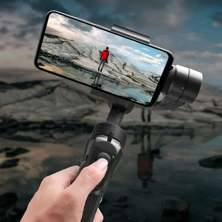Handheld Motion Time Face Tracking Support App 3 Axis Camera Smartphone Gimbal Stabilizer