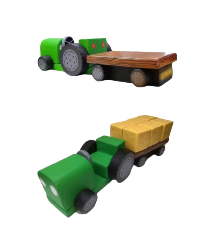 Cute White Farm Soft Play Equipment Hire Toddler Indoor Outdoor Soft Play Birthday Rental