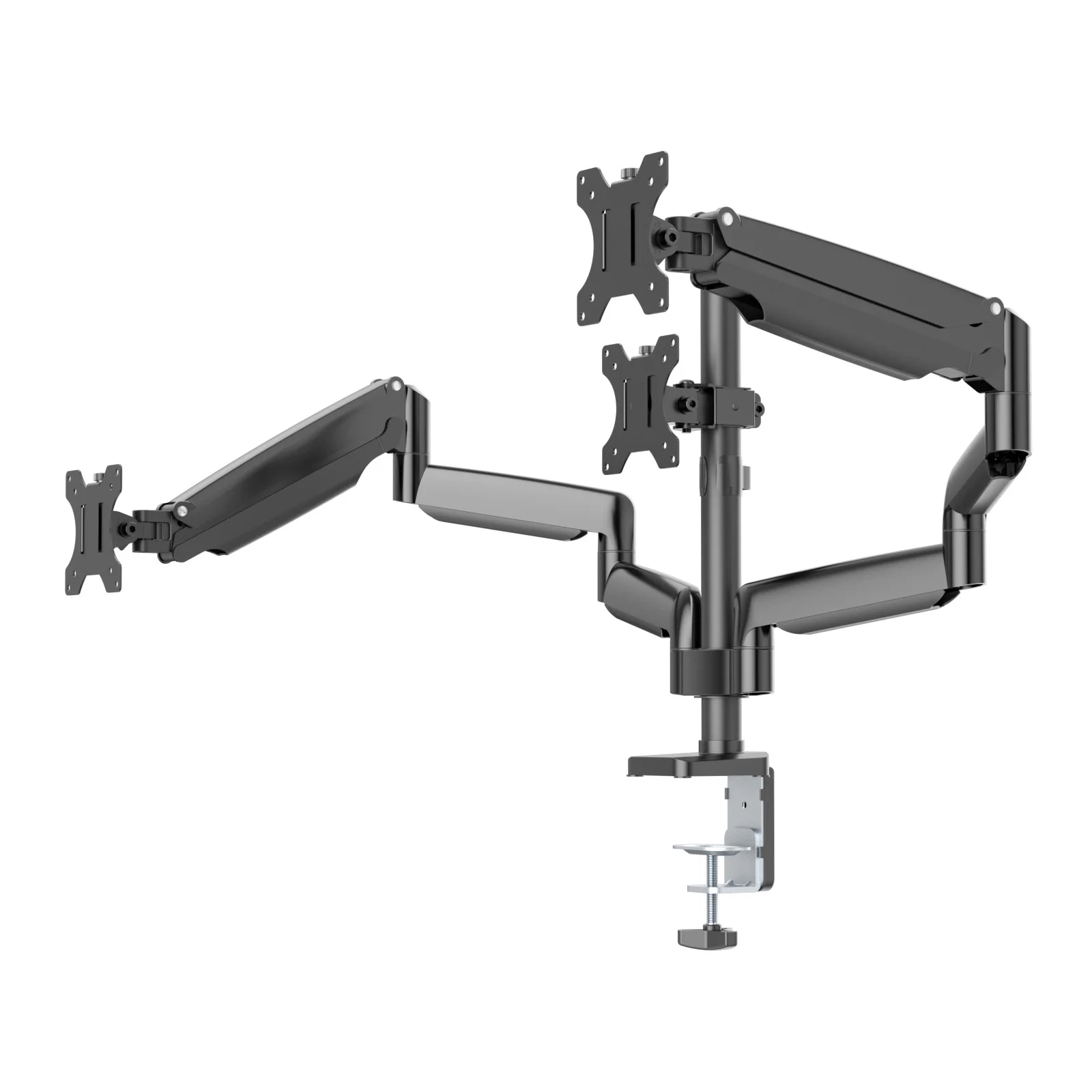 Heavy Duty Triple Monitor Stand With Gas Spring Monitor Arm Fit Three ...