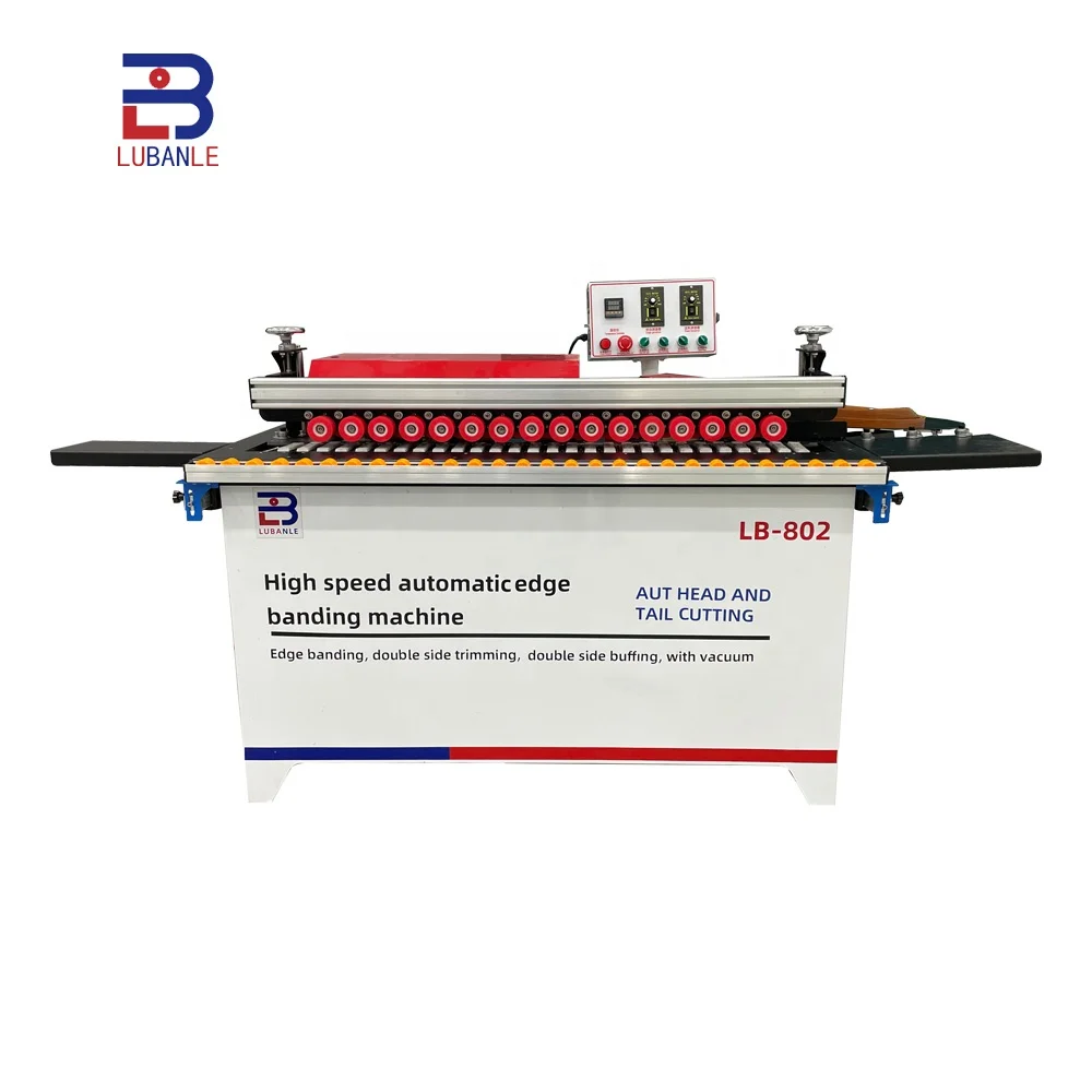 Small Automatic Edge Bander Cutting Machine Wood MDF PVC Edge Banding Machine for Furniture Cabinet Plate