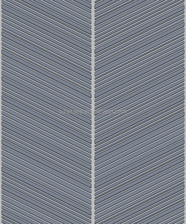 Modern Simple Line Pattern Sofa TV Background Wall Suede Wallpaper Designs