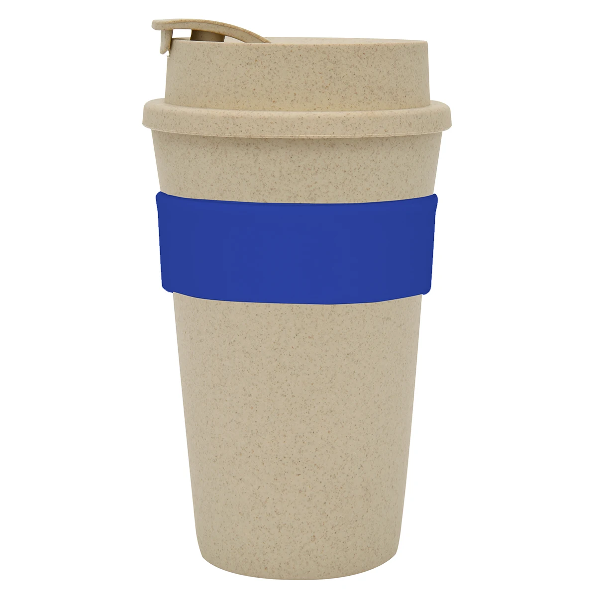 Eco Friendly Reusable Coffee Cup with Lid, Sustainable Wheat Fiber