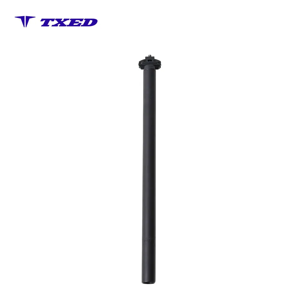 Anodized Sandblasted Aluminum 30.4mm Diameter 530mm Length Bike Seat Tube Bicycle Seat Post with Safety Cable