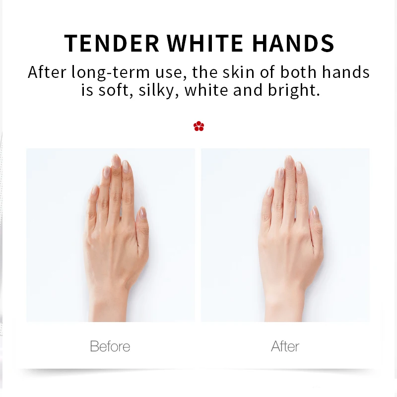 Прямая продажа с завода, Высококачественная натуральная увлажняющая отбеливающая маска для рук для сухих рук