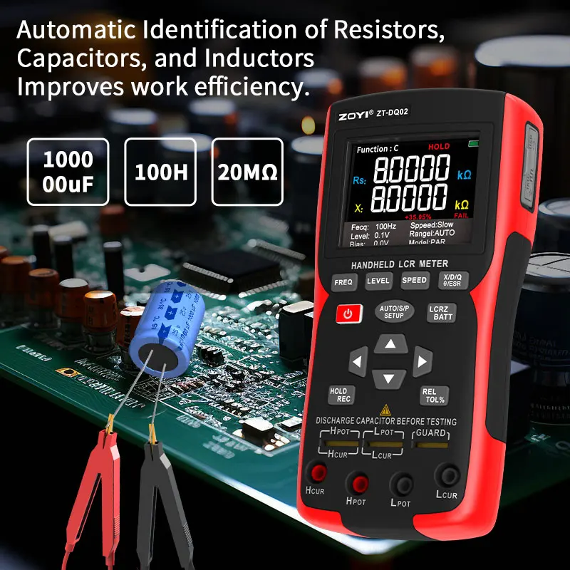 Tester di tensione senza, con strumento di misurazione della tensione digitale induttivo AC con torcia a LED