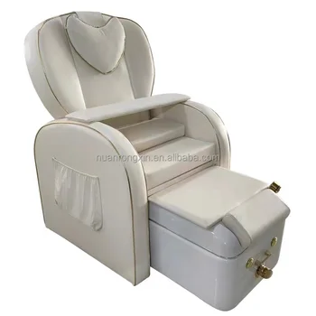 Popular  Beauty Nail Salon Furniture Luxury Rice White Relax Massage Foot Spa Pedicure Chair Reclining Pedicure Sofa
