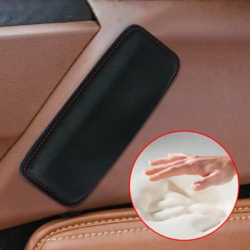 Universal Leather Knee Pad For Car Interior Pillow Comfortable Elastic Cushion Memory Foam Leg Pad Thigh Support Car Accessories