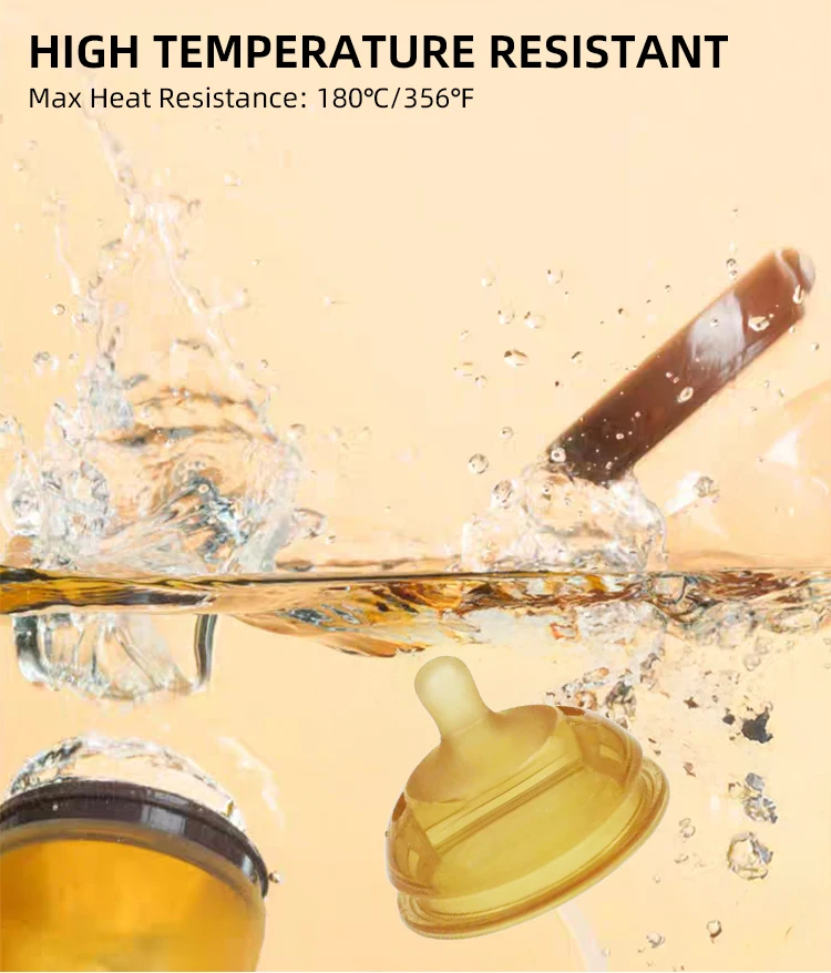 BPA Free Newborn Baby Bottle 0-12 Months Small Baby Bottle Solid Silicone PP Wide Mouth Design Imitates Breast Milk Bottle manufacture