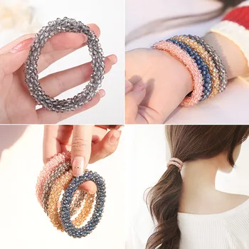 Bracciale Multistrato Con Perle Di Cristallo – Elastico, Donne E Ragazze – Gioiello Boho Colorato