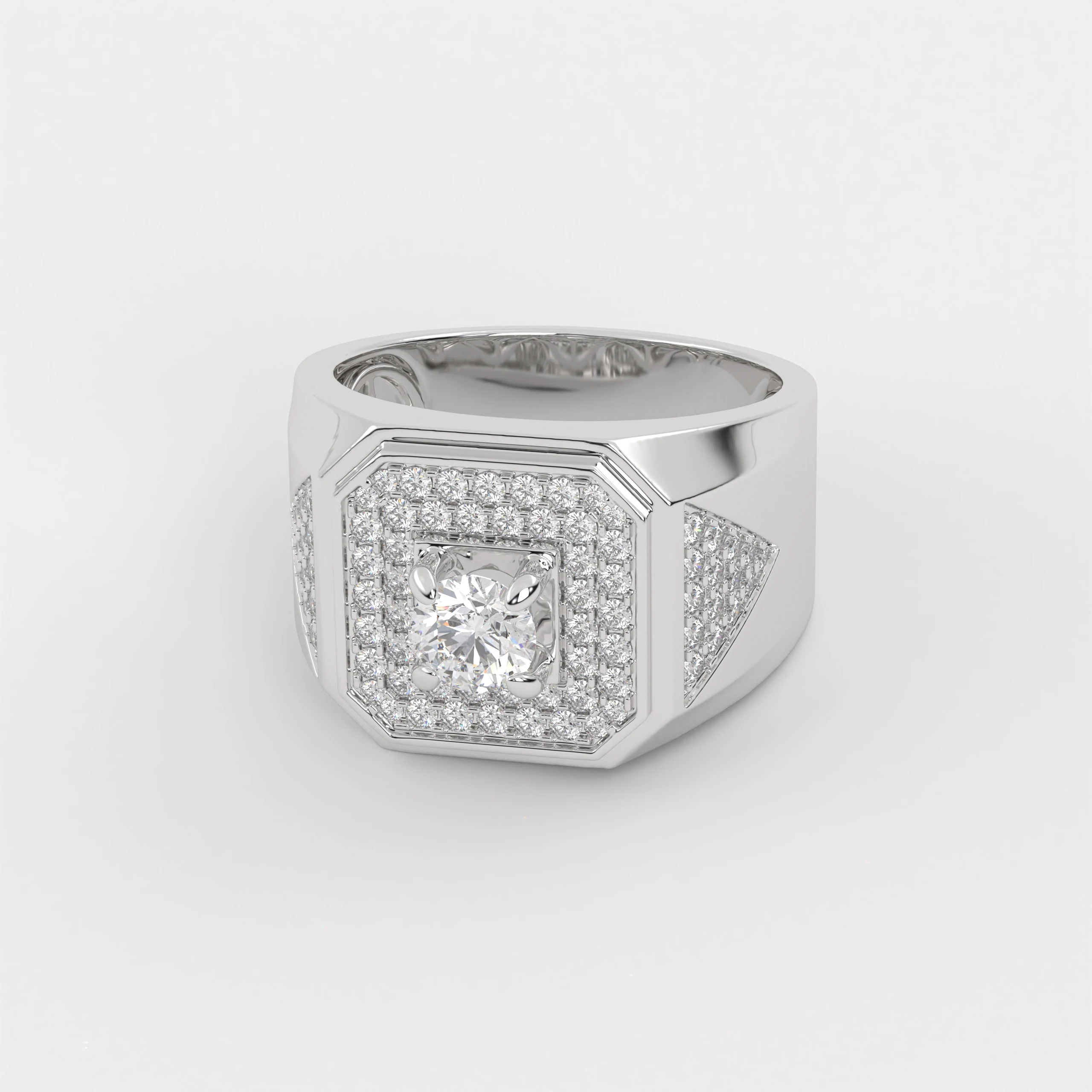 Ring Light Ruby for OEM ODM Fashion Silver Rings Manufacture From Vietnam Customize Diamond Fine Ring Men Luxury Silver Jewelry