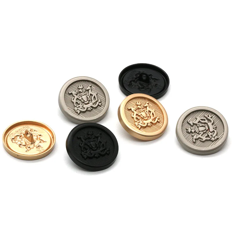 High Quality Wholesale Retro Zinc Alloy Metal Shank Buttons For Clothing