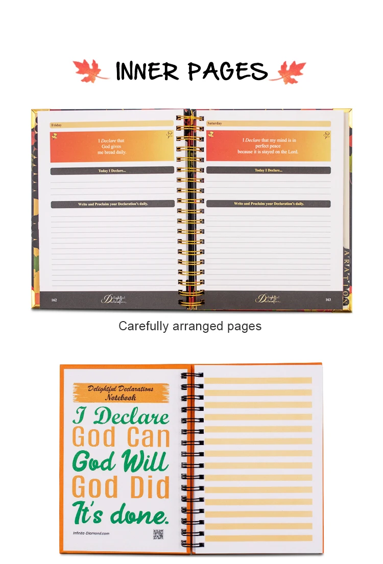 2025 Cuadernos Custom Printing Notebook Self Care Journal YO Binding Daily Weekly Planner Set with Thanks You Cards manufacture
