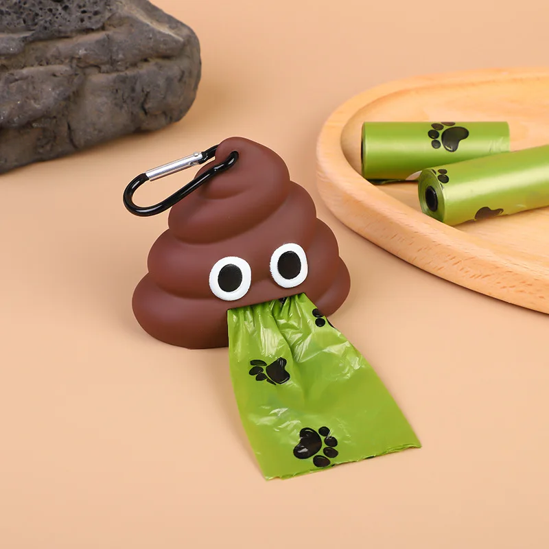 Customizable Funny Dog Poop Bag Holder for Leash Durable Dog Poop Bag  Dispenser for Dog Waste Bags Pet Shop Product