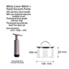 400ml+hand pump White