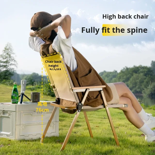 Kermit Versatile Modern Solid Outdoor Furniture Portable Metal Table Chair Set-Stylish Fishing Chair for Beach Camping Picnics