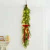 120cm Christmas bell wall hanging, PE leaf, light string