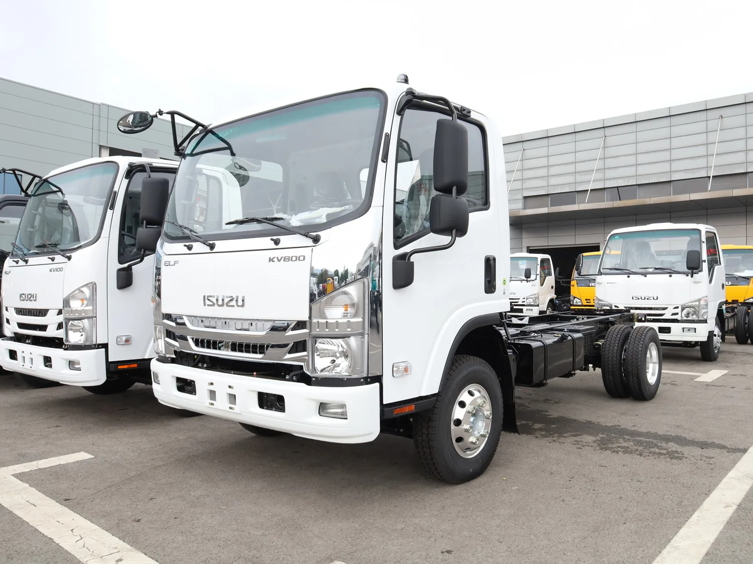 Qingling Brand New Isuzu Cabin Chassis Truck Elf 150hp Cargo Trucks For Sale 4jz1 Diesel Engine