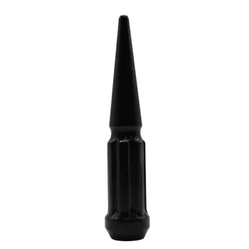 4.41in Length Black Chrome Colors 7 splines M12x1.5 Thread Spike Lug Nut for Racing Car replacement