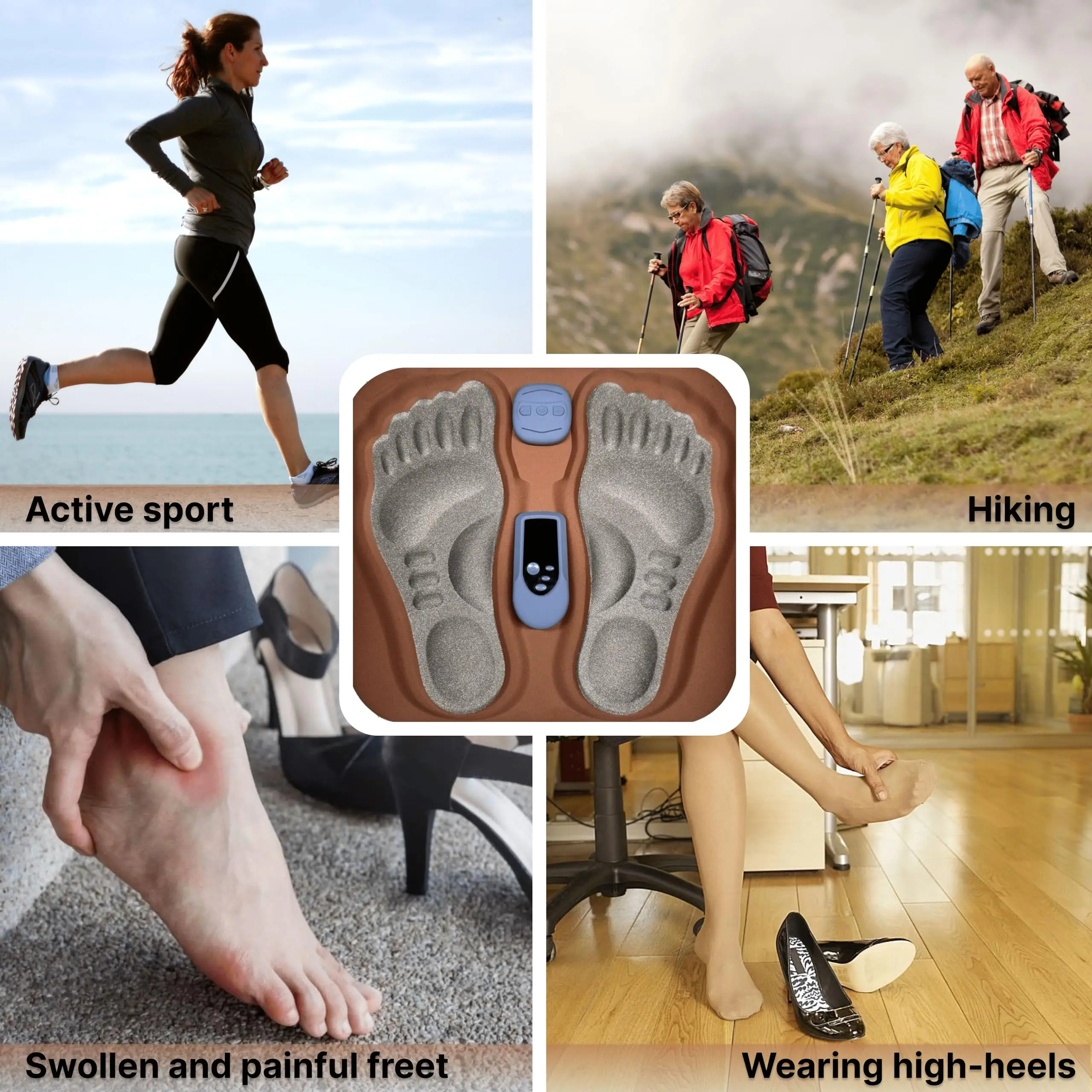 Electric Feet Acupressure Legs Circulation Machine Foot Massager Pad Foot Circulation Massager Mat Sore Feet Relief Device