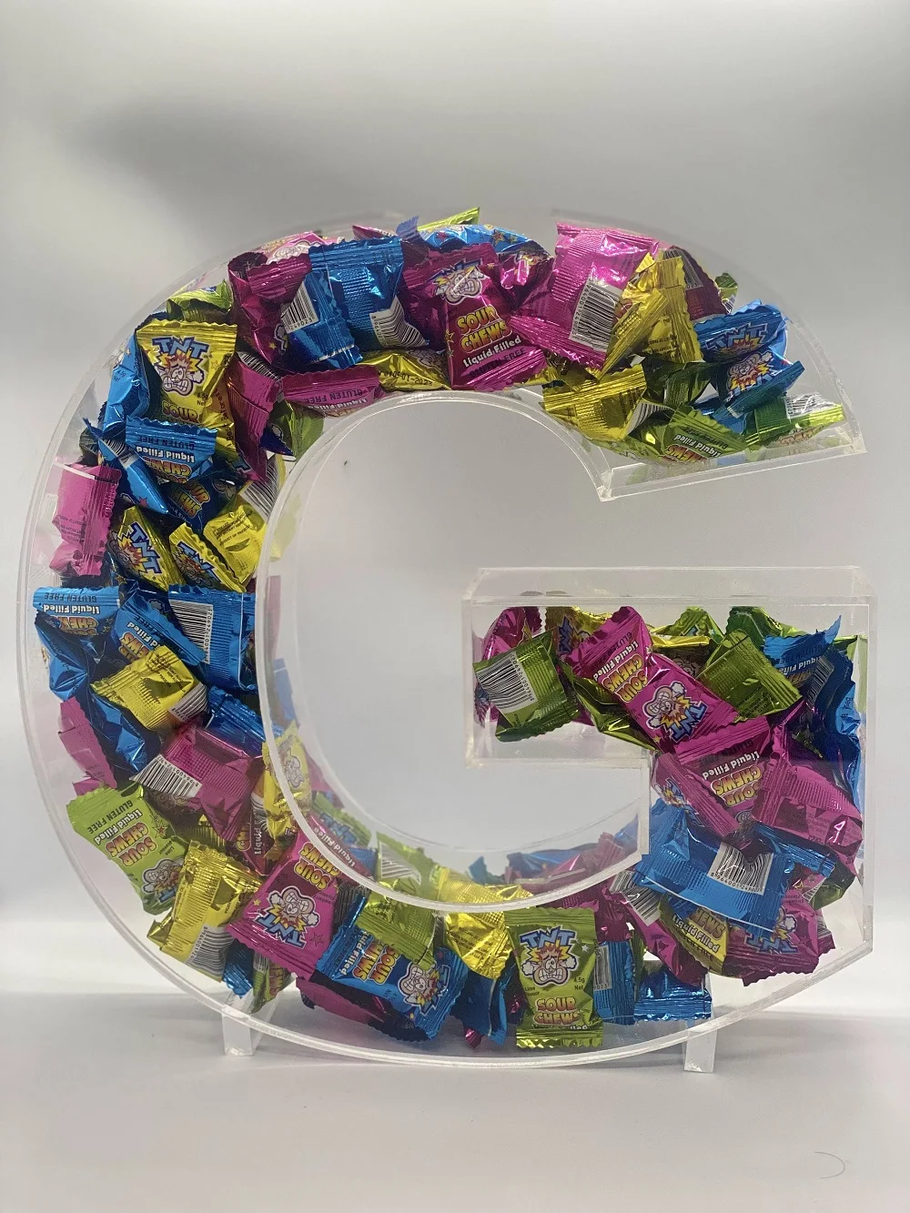 custom acrylic fillable letters 3d clear