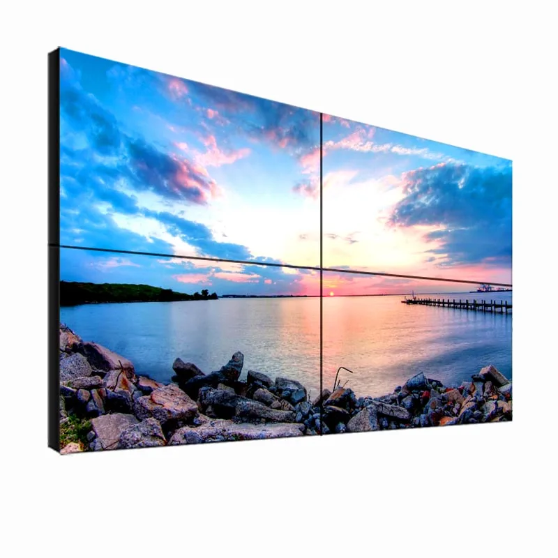 Floor standing 3×3 ultra narrow bezel 49 inch 4k lcd video wall big advertising screen