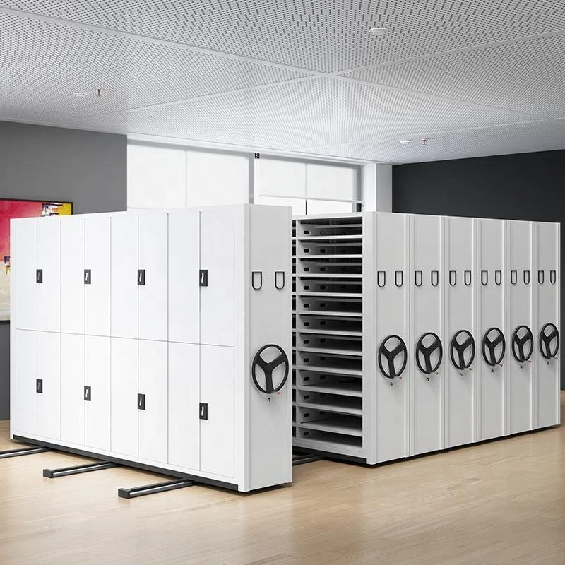 Source Factory Directly Sale Steel Filing Cabinet Metal Customized Size Specially Designed Documents Mobile Shelf Dense Rack