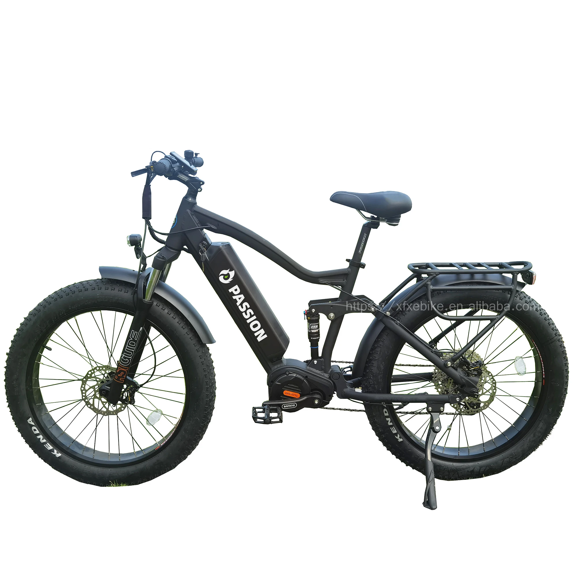 MTB 10 Speed Powerful 1000W Electric Mountain Bike Mid Drive Bicycle Full Suspensions Fat E-Bike  For Adults