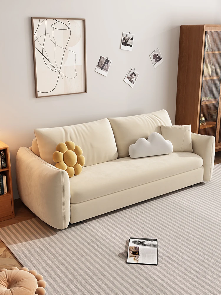 Modern Minimalist White Half Circle Designer Couches Luxury Sofa Beds