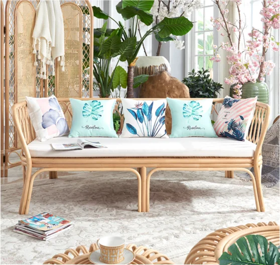 Modern Cane bing Sofa Living Room Furniture Natural Rattan Handmade