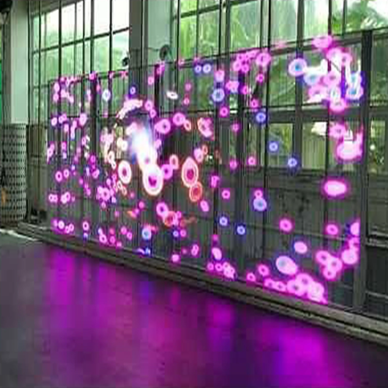 Pushunled High Brightness Transparent P3.91 LED Subway TV Screen 3D Outdoor Advertising Display Wall TV