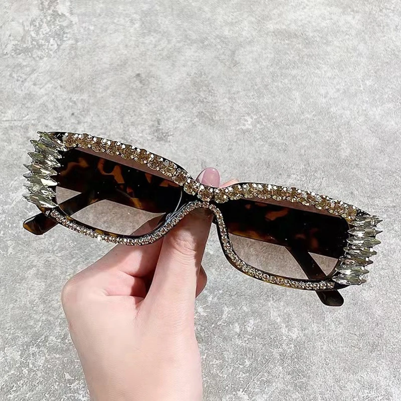 2024 Y2K Punk Square Crystal Sunglasses - Fashion & Protection