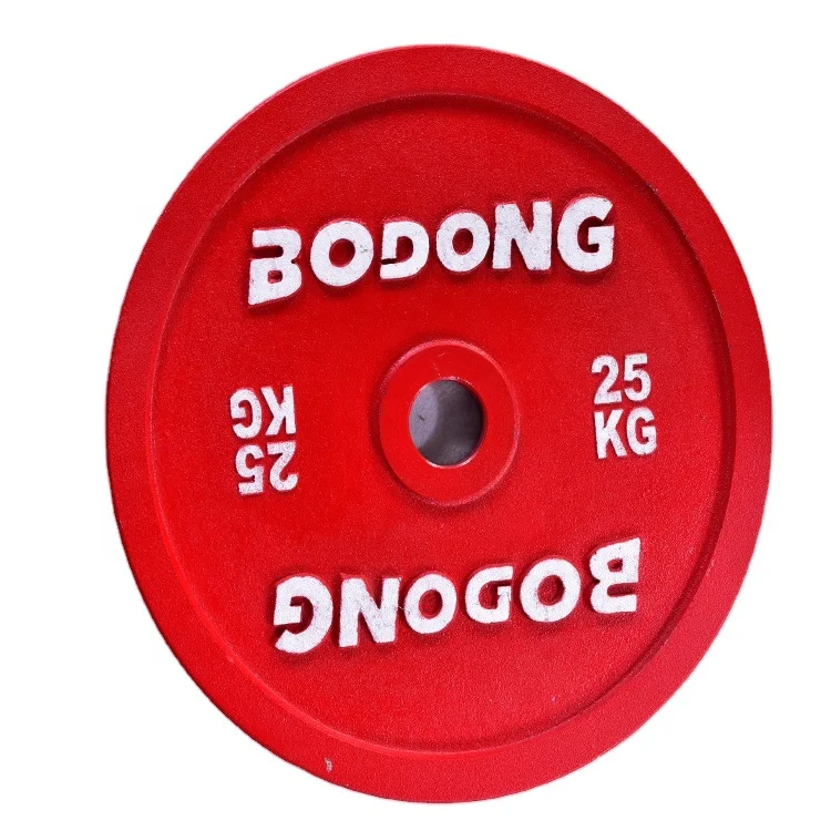 Bodong Cheap Gym Fitness Weight Lifting Disc Plate Cast Iron Weight Plates  for Sale