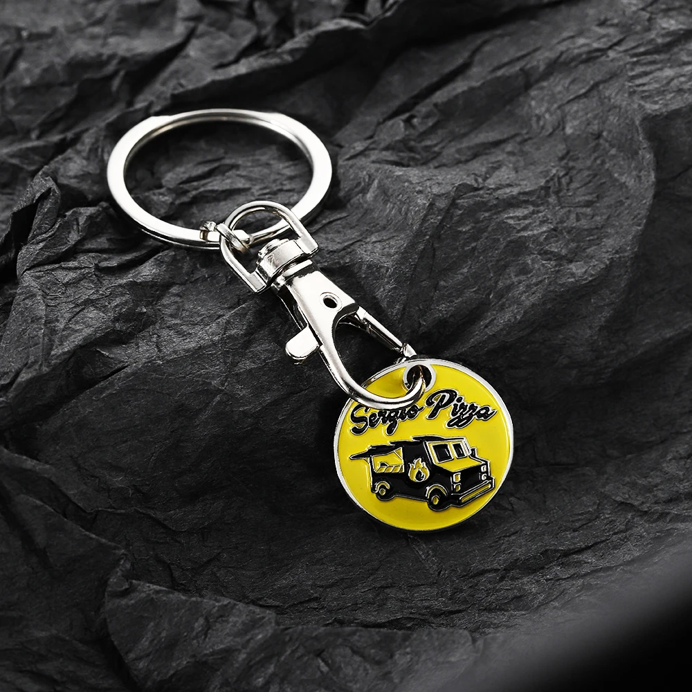 Locker Custom Design Metal Supermarket Trolly Coin Token Chip Keyring Shopping Cart Keychain_voghion.com