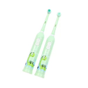 OEM Factory Private Brand Name Electric Toothbrush Battery Powered Kids Children Cartoon Round Head Novelty Brash