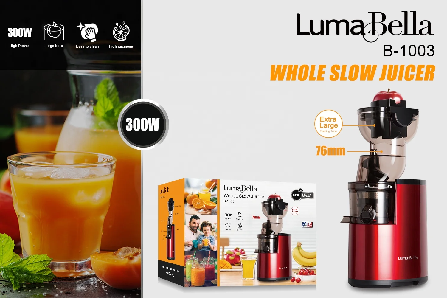 Sokany Electric Twin Gear Automatic Fruit Juicer Extractor Automatic