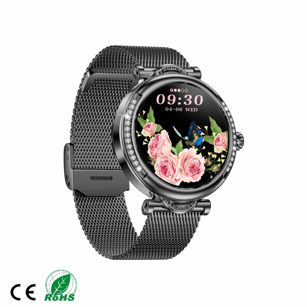 Password Screen Locking Function Steel Strap Fancy Women's Smart Sport Watch CF32 Lady Smart Watch