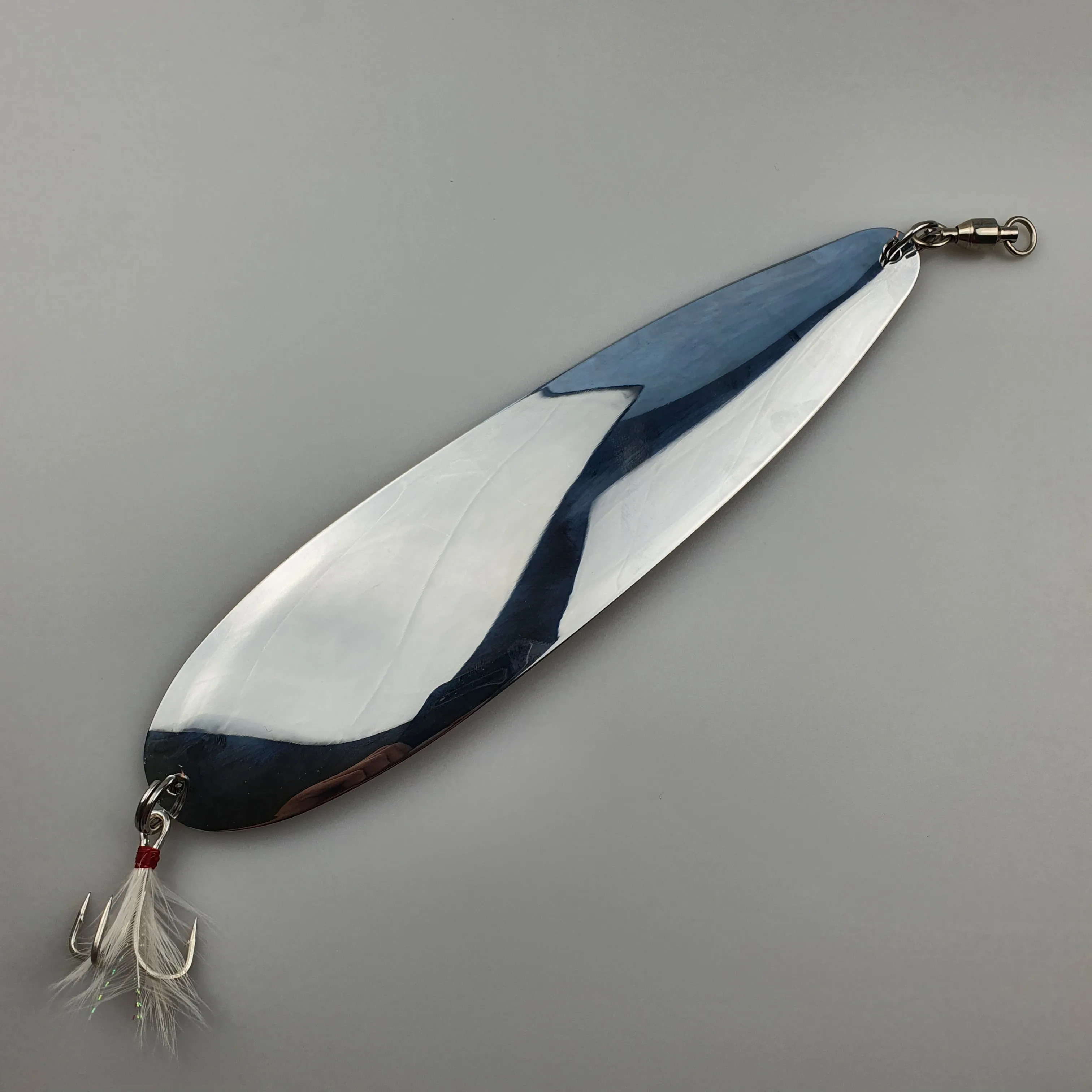 304 Stainless Steel OEM 230mm 120g Fishing Flutter Spoon Lure Sea Fishing Spoon Lures Big